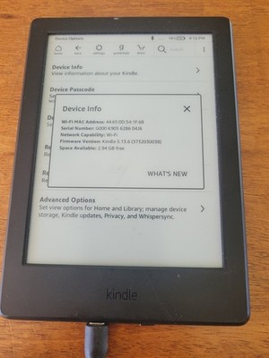 Amazon Kindle (8th Generation), Wi-Fi, 6in - Black for sale online