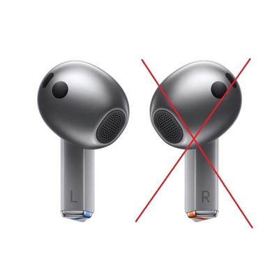 Samsung Galaxy Buds 3 SM-R530 Silber NUR DER LINKE Bluetooth Kopfhörer #1