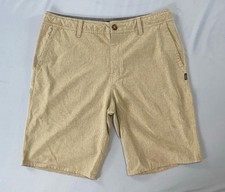 O'Neill Hyperdry Lightweight Quick Dry Hybrid Chino Shorts. Heather Beige, 34.