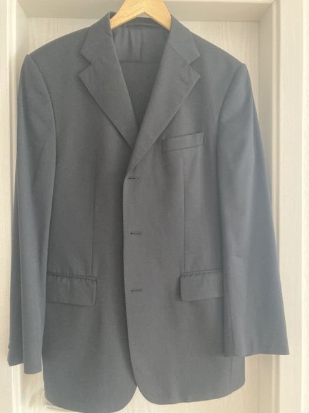 Men Cerruti Suit Navy Wool 50