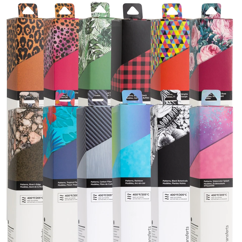 Cricut Infusible Ink Transferbogen - 2 Bogen 30,5 x 30,5 cm, verschiedene Muster