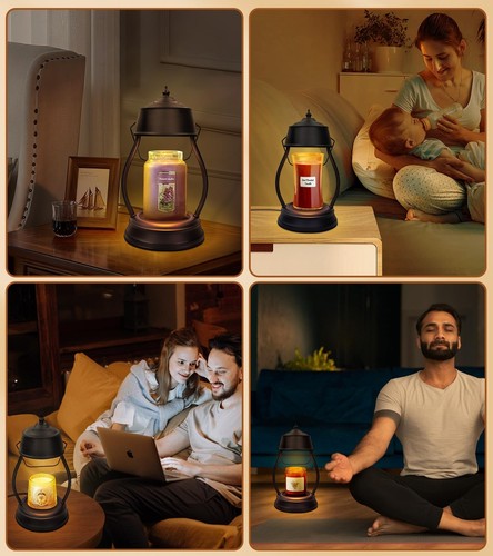 Candle Warmer Lamp, Dimmable Candle Warmer Lantern with Timer, Mothers Day Bi... - Picture 6 of 8
