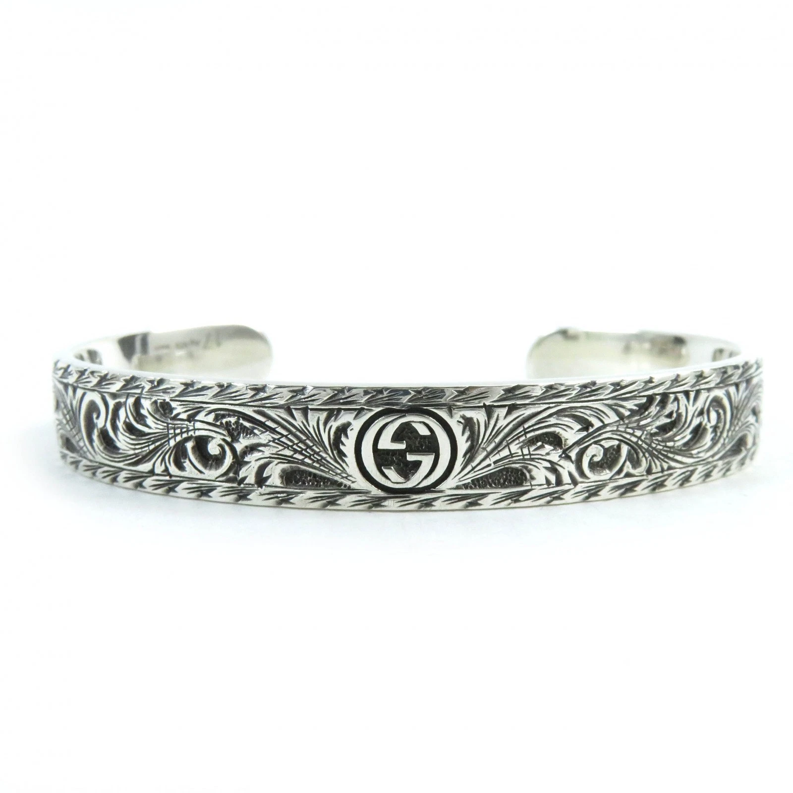 Bracelet Gucci imbriqué motif arabe G tête de chat accessoires GwG12