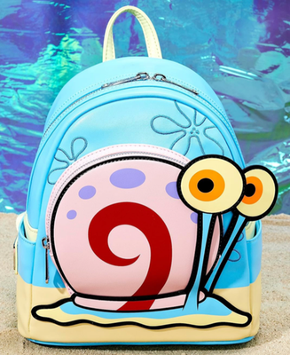 Loungefly SpongeBob SquarePants Gary The Snail Cosplay Mini Backpack Wallet Set Amazon.com: Loungefly Backpack Spongebob Squarepants  main image 4