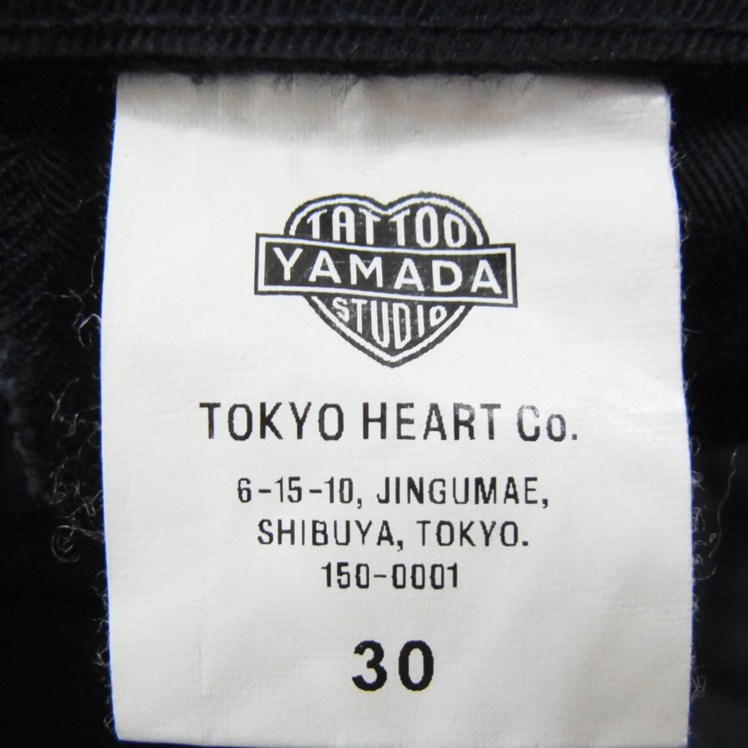 TATTOO STUDIO YAMADA COTTON WORK PANTS NAVY 30 Used LIFE-0