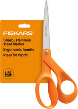 Fiskars 8" Original Orange-Handled Craft  Fabric Scissors, All Purpose  for Cr