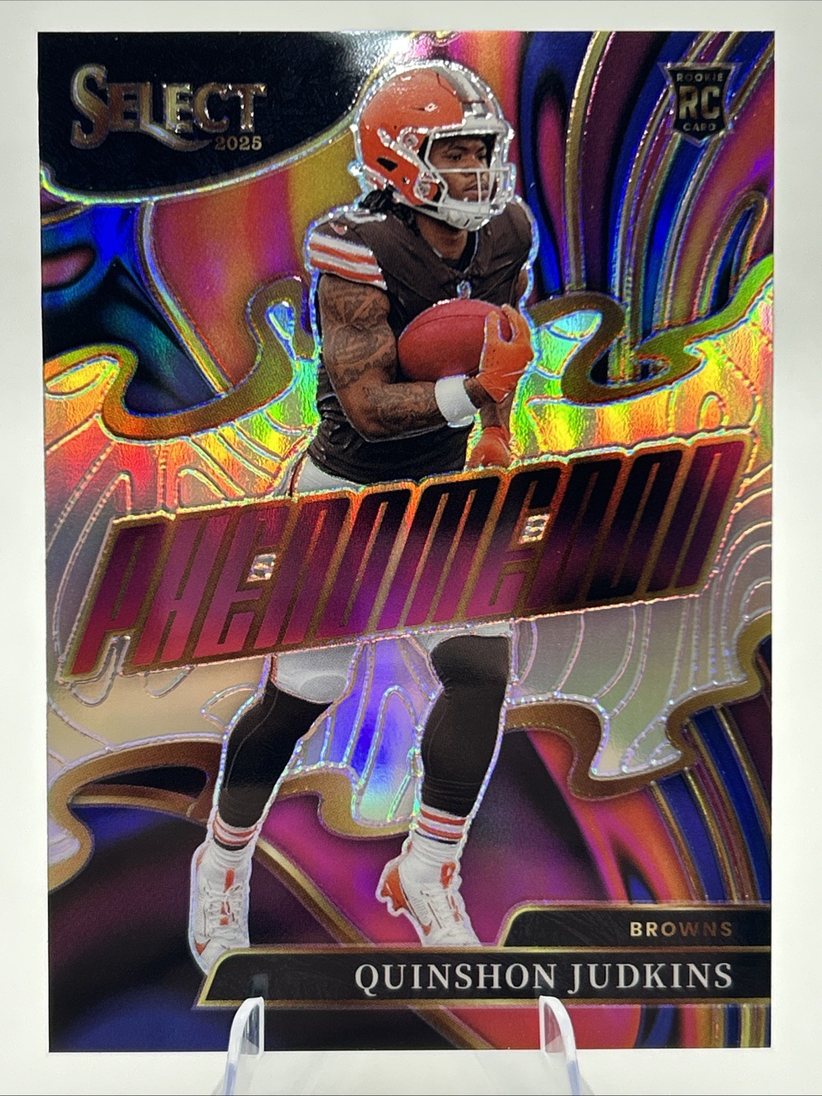 2025 Panini Select Quinshon Judkins RC Phenomenon Prizm Silver