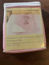 Lavish Home Replacement Cover For Full Body Contour U Pregnancy Pillow Pink New