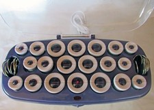 Conair Hot Rollers Velvety Instant Heat Hairsetter Flocked Curlers w Clips