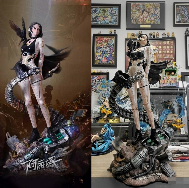 Black Pink Studio Alita Battle Angel 1/4 Resin GK Statue Anime Model In Stock