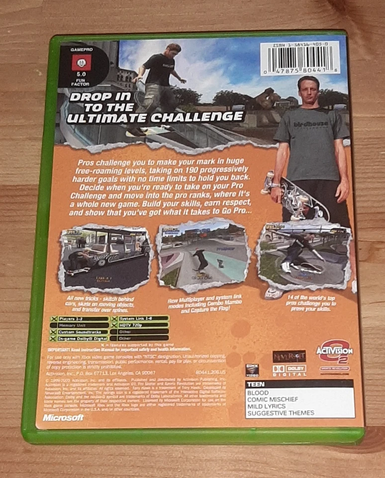 Tony Hawk's Pro Skater 4 (Xbox) Complete with Manual, Very Good Condition - Image 2 of 4
