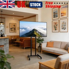 Mobile Floor Standing TV Trolley Cart Mount Bracket TV Stand for 32 - 65 Inch TV