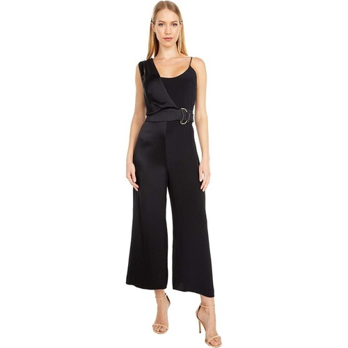 Cushnie Damen ärmellos kurz geschnitten weites Bein Overall mit Drapierung schwarz Gr. 6 $ 1695