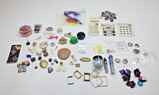 MIXED LOT OF CRAFT SUPPLIES - Collage - #?  pcs of Misc. Crafting Goodies - Pics