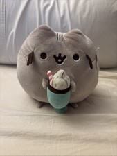 itSugar Exclusive 9" Milkshake Pusheen Plush Rare 2017 Plushie Grey Cat
