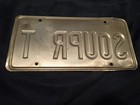 Vintage 80'S 90'S Washington Personalized License Plate SOUPR T Vanity Plate NR — photo 4