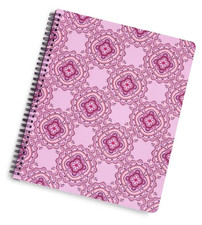 Vera Bradley LAVENDER MEDALLION Large Spiral Notebook College Rule New Sealed 