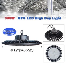 2-8Pack 300W UFO LED High Bay Light Industrial Factory Warehouse Shop Led Lights
