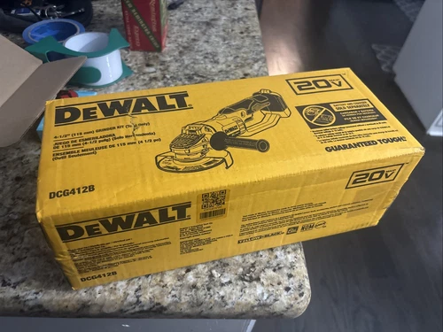 DEWALT 20V Max Li-Ion 4-1/2" Angle Grinder (Tool Only) (DCG412) New Unopened