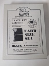 NEW TRAVELER  S notebook Limited Card Size 20th Anniversary Set Color Black F/S