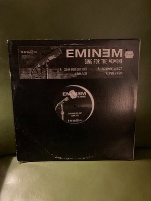 EMINEM : SING FOR THE MOMENT  12  VINYL SINGLE : AFTERMATH VG