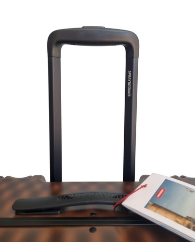 SPRAYGROUND full size travel suitcase blur 910CL237NSZ brown black - Imagen 3 de 9