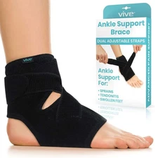 Vive Ankle Brace Large/X-Large (Fits Right & Left) Black
