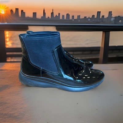 Cole Haan Chelsea Patent Leather Black Boot 3.  Zero Grand Ankle SZ 9.5 B