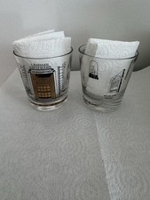 Vintage Lehman Brothers New York Stock Exchange Old Fashioned Glasses Set of 2
