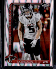 2025 Topps Chrome #12 Drake London RayWave Refractor