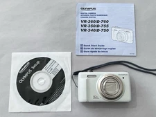 Olympus VR-340 Digital Camera 16.0 MP White Untested No Charger