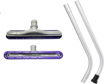14'' EZ Glide Floor Tool + 2-Pc S-Wand for ProTeam Backpack Vacuums, 1.5'' Nut