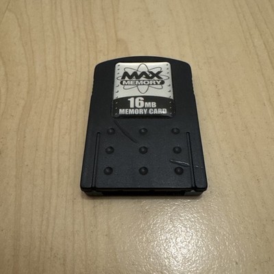 MEMORY CARD 16 MB DATEL MAX MEMORY SCHWARZ für PS2 Playstation 2 aus Sammlung
