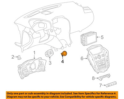 Used Ignition Switch fits: 2012 Cadillac Srx  Grade C
