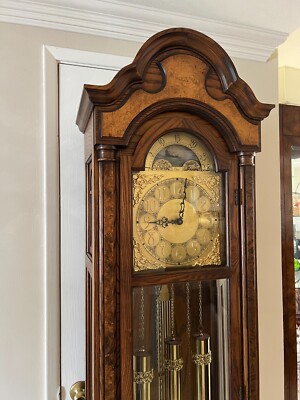 Vintage Colonial of Zeeland Grandfather Clock, Good Working, 78