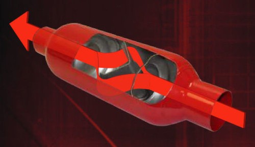 Cherry Bomb M-80 Two Chamber Muffler - 5" Round - 2" In / Out - M80200 - Picture 5 of 5