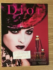 Brillos labiales Christian Dior Diorific plástico brillo 1999 anuncio impreso