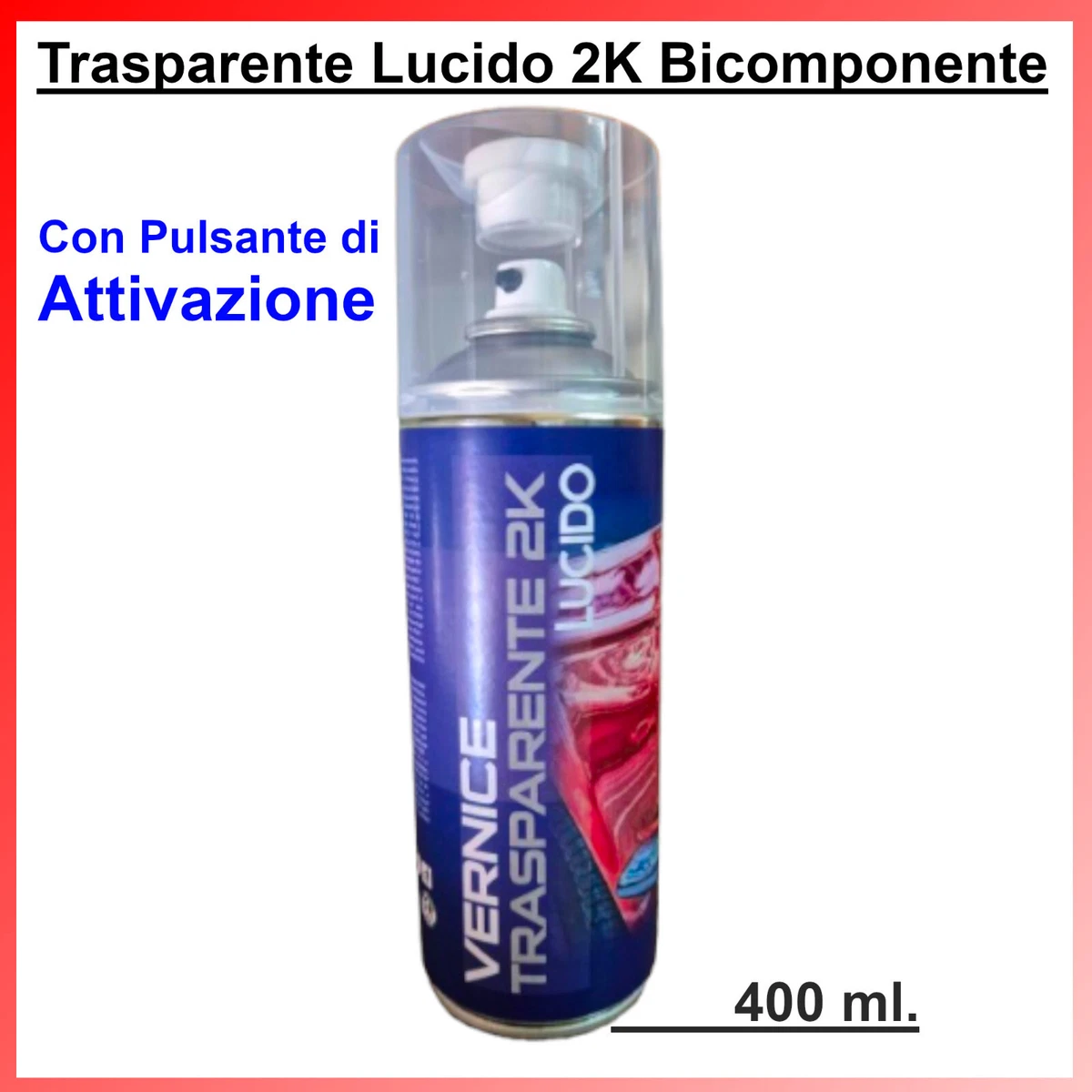 TRISTARcolor Vernice Per Auto Kit Di Bombolette Spray Per Audi 7E Blue Atmosphere Perl Vernice Di Base Vernice Trasparente Bomboletta A Spruzzo 400ml - 3