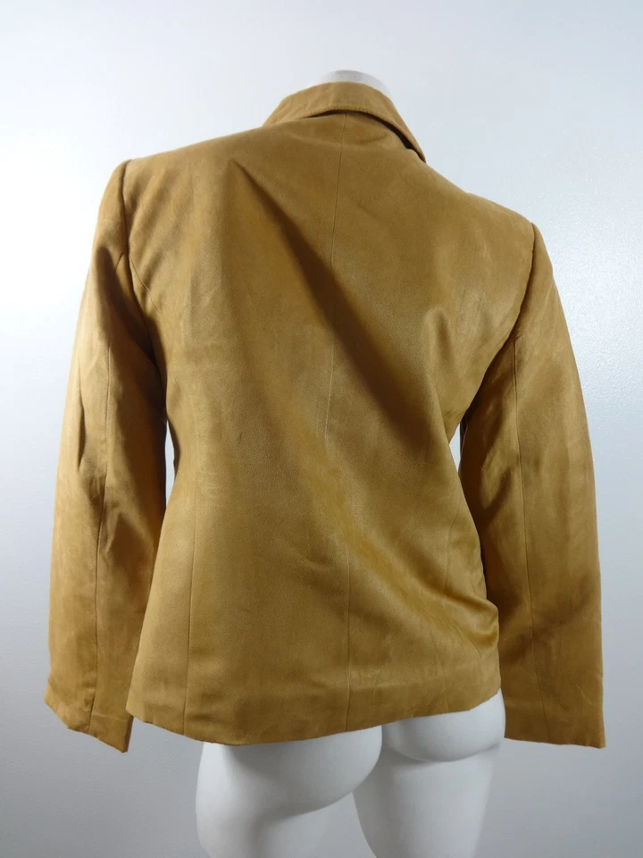 JAQUETA BLAZER STUDIO WORKS FEMININA MARROM CAMURÇA POLIÉSTER TAMANHO 8 - Imagem 3 de 4