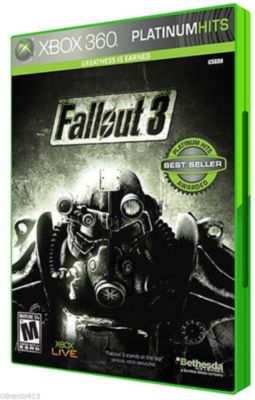 Fallout 3 (Microsoft Xbox 360, 2008) COMPLETE / PLATINUM HITS