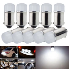 10x Ceramic White BA9S LED Instrument Panel Light 1815 1895 1816 Dash Map Bulb 