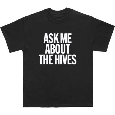 The Hives 'Ask Me' (Schwarzes) T-Shirt - NEU & OFFIZIELL!