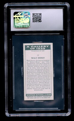 Walt Disney #17 Mitchell & Son 1936 A Gallery of 1935 Cigarette Card CSG 6.5