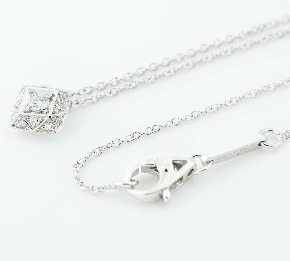 Auténtico Collar Colgante Diamante Asprey Oro Blanco 18k Elegante Joyería Usado Foto 3 de 4