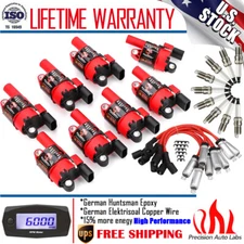 UF414 Ignition Coil & Spark Plug & Wire Set For Chevy Silverado 1500 Tahoe GMC