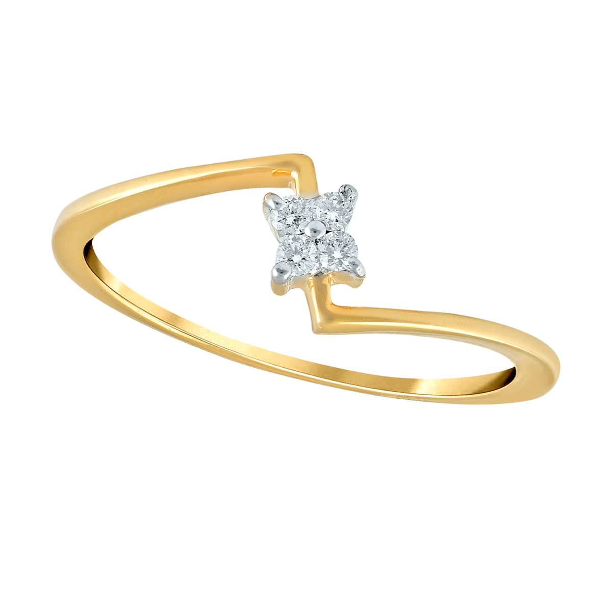 Ct Round Cut Natural Diamond Ring Yellow Gold 14k Women