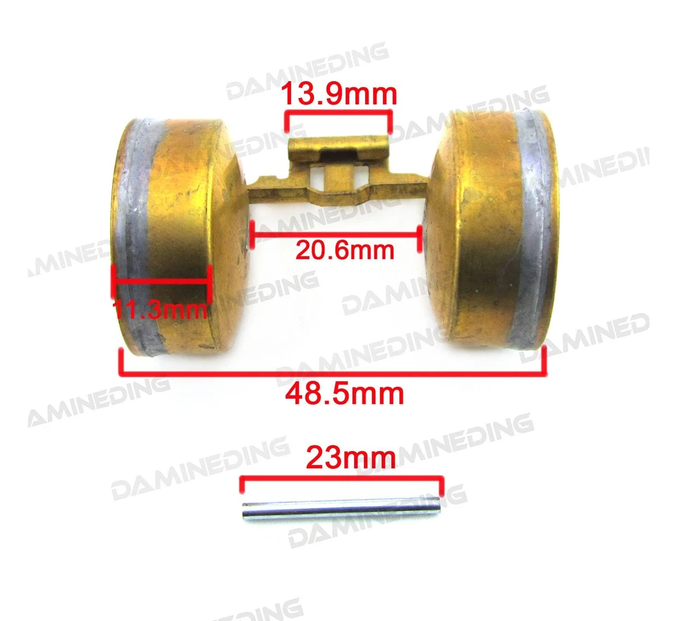 Carburador flotador y pasador - 16013-116-700 CT70/90/125 CB/CL125/160/175/200 Foto 2 de 4