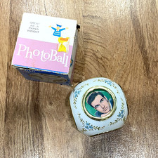 Vintage 1969 Photo Ball 6 Sided Paperweight Handy Dandy Celebrity Photos