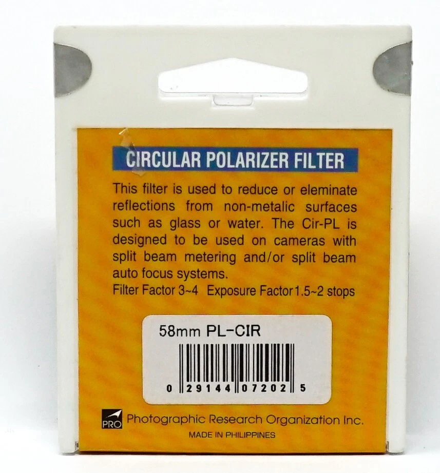 ProMaster 58mm Circular Polarizer Filter [7202]  NEW & SEALED!! - Image 3 of 3