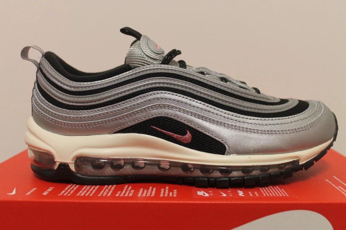 Nike WMNS Air Max 97 Mujer Zapato Negro Plateado Talla 37,5 38 38,5 39 Nuevo